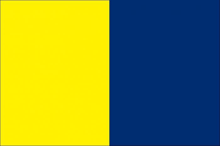 12 x 9 Code Flag K Polyester