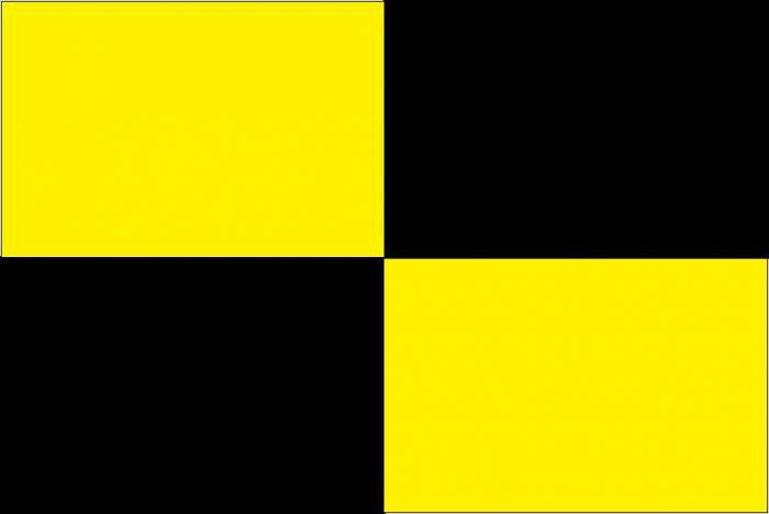 12 x 9 Code Flag L Polyester