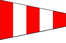 12 X 9 Code Flag Answering Penant Polyester