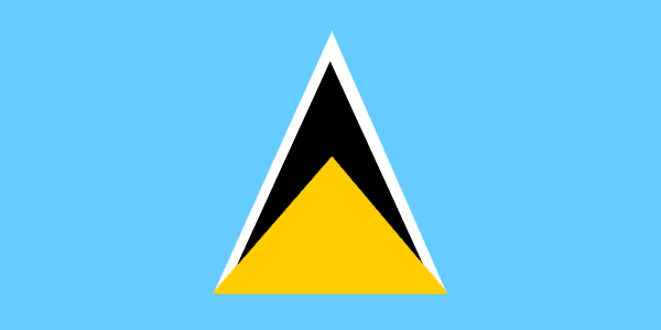 St Lucia Courtesy Flag