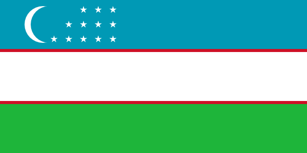 Uzbekistan Courtesy Flag