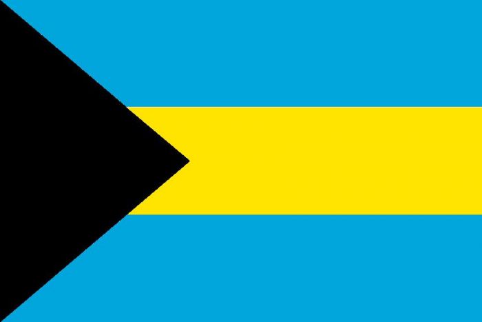 Bahamas 12 x 9 Courtesy Flag Polyester