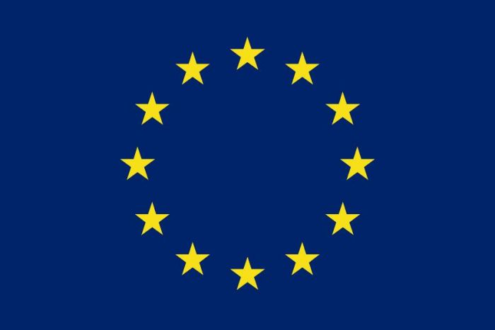 E.U. 12 x 9 Courtesy Flag Polyester