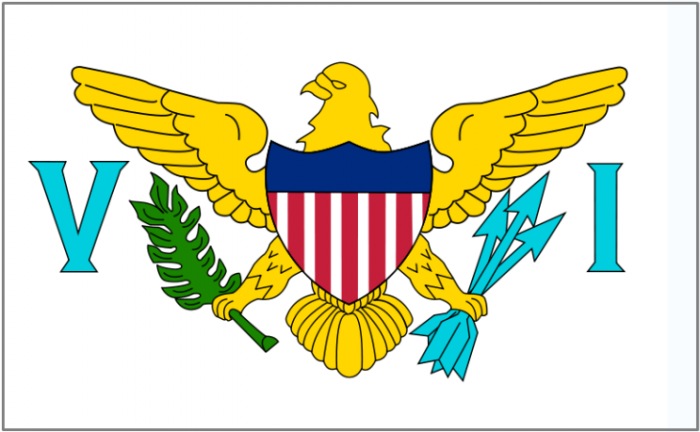 American Virgin Islands Courtesy Flag