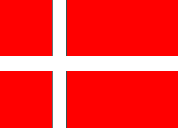 Denmark Courtesy Flag