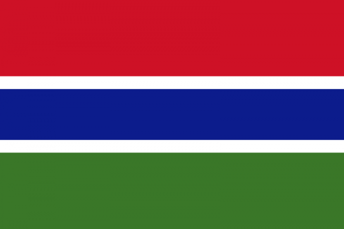 Gambia Courtesy Flag