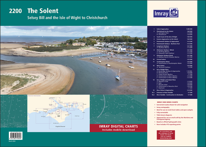 2200 The Solent Chart Pack (Wiro-bound)