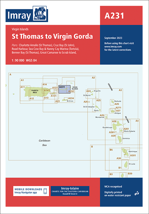 A231 St Thomas to Virgin Gorda (Imray Chart)