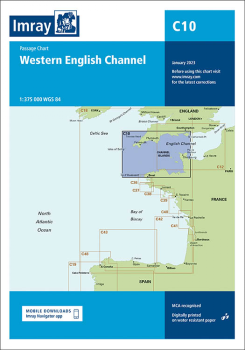 C10 Western English Channel Passage Chart (Imray Chart)