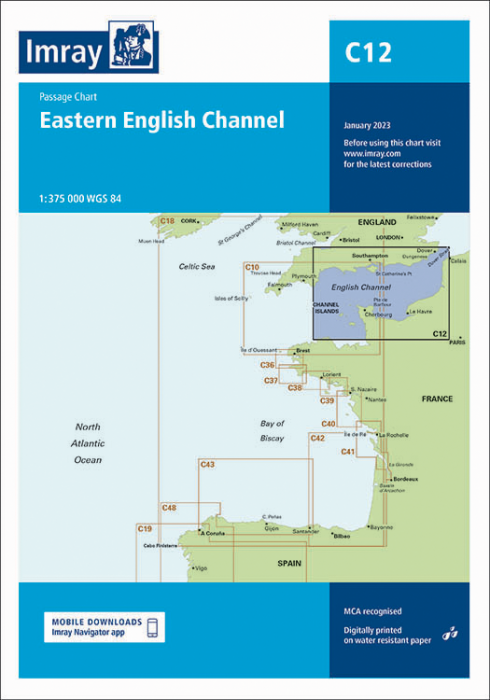 C12 Eastern English Channel Passage Chart (Imray Chart)