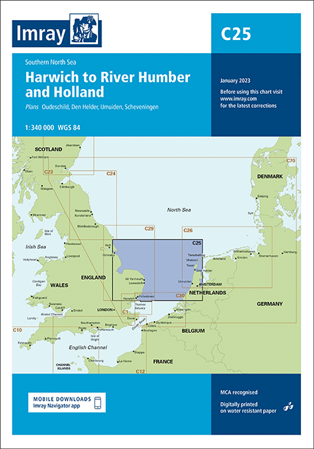 C25 Harwich to River Humber and Holland (Imray Chart)