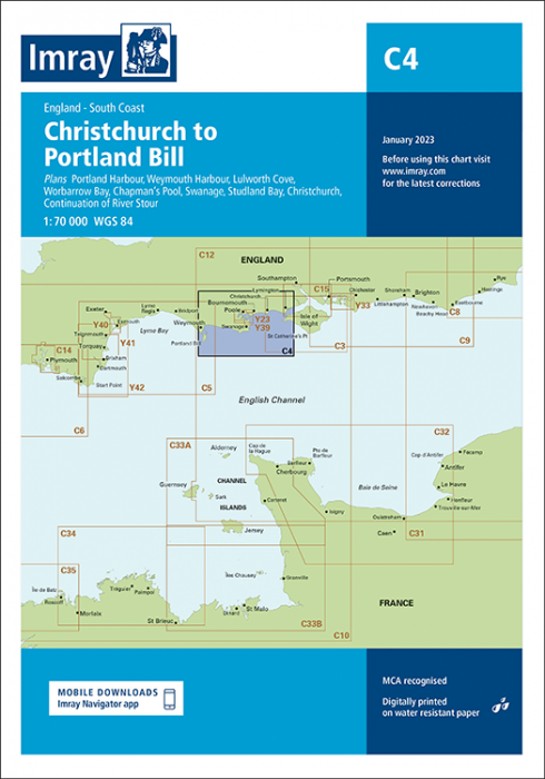 C4 Christchurch to Portland Bill (Imray Chart)