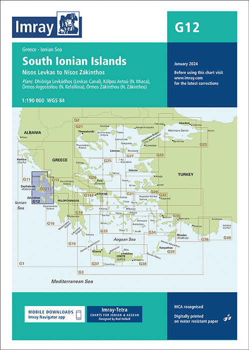 G12 South Ionian Islands (Imray Chart)