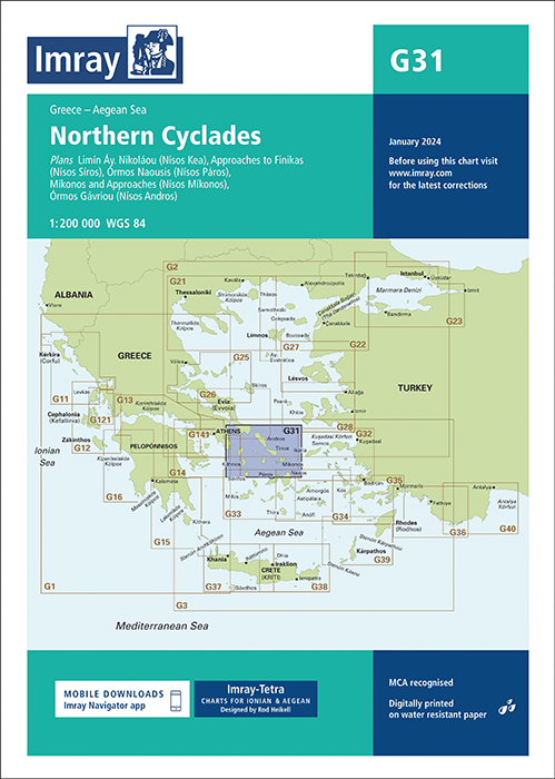 G31 Northern Cyclades (Imray Chart)