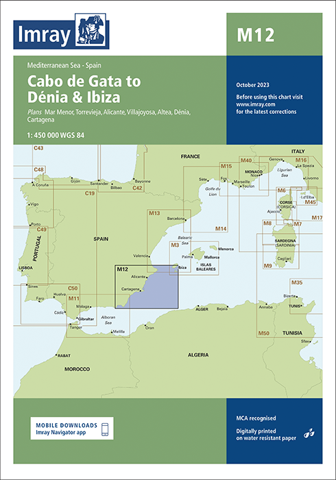 M12 Cabo de Gata to Dénia and Ibiza (Imray Chart)