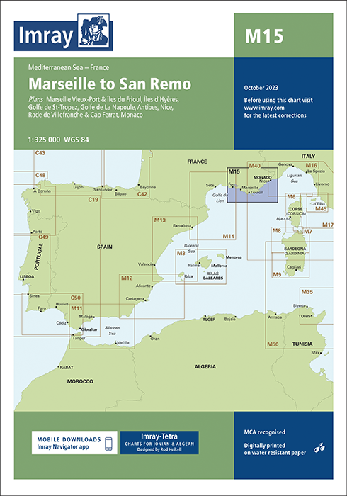 M15 Marseille to San Remo (Imray Chart)