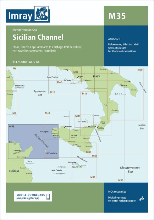 M35 Sicilian Channel (Imray Chart)