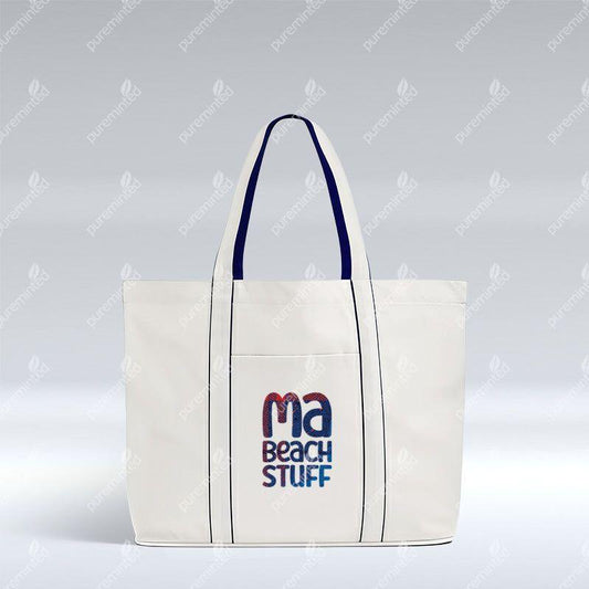 Ma Beach Stuff - Tote Bag by Pureminted - Boat-Stuff