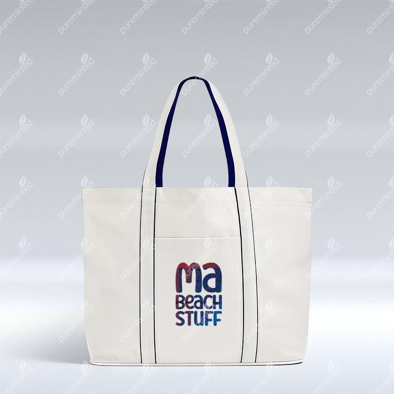 Ma Beach Stuff - Tote Bag by Pureminted