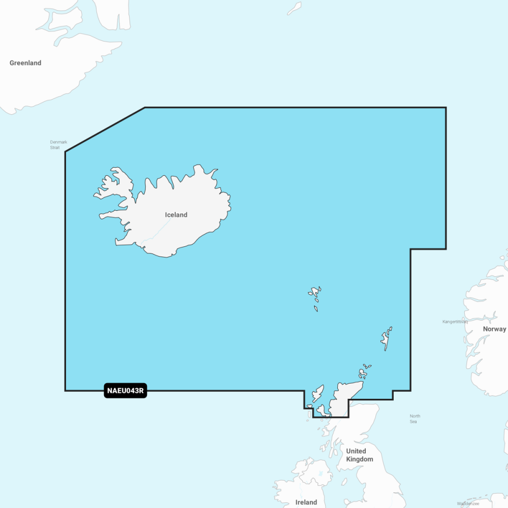Navionics + EU043R Chart | Iceland to Orkney