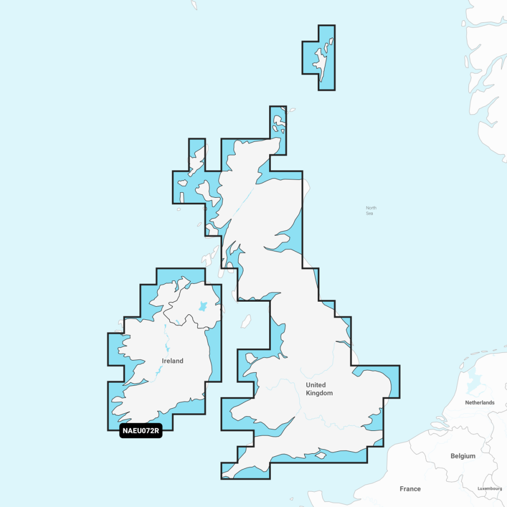 Navionics EU072R | UK & Ireland Lakes & Rivers Chart