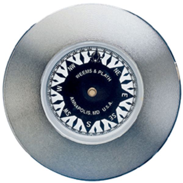 Nickel Plated Chart Weight Compass