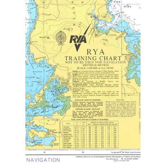 RYA Training Charts 3 & 4 - Northern Hemisphere - Boat-Stuff