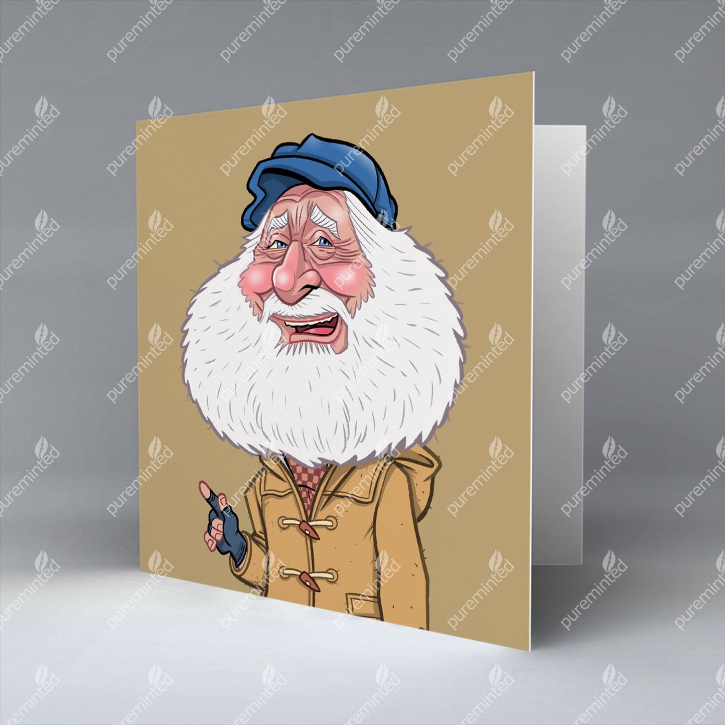 The Old Sea Dog - Greetings Card by Pureminted