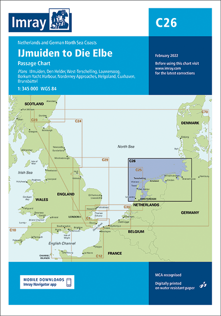 C26 Ijmuiden to Die Elbe (Imray Chart)
