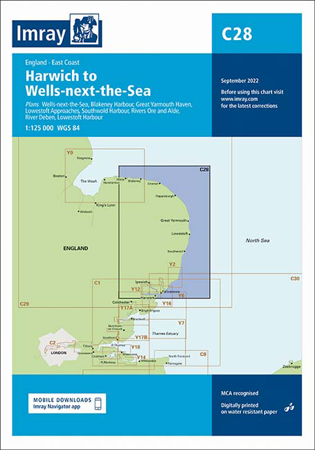 C28 Harwich to Wells-next-the-Sea (Imray Chart)