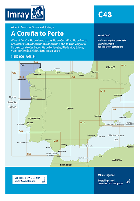C48 A Coruña to Porto (Imray Chart)