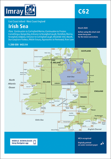 C62 Irish Sea (Imray Chart)