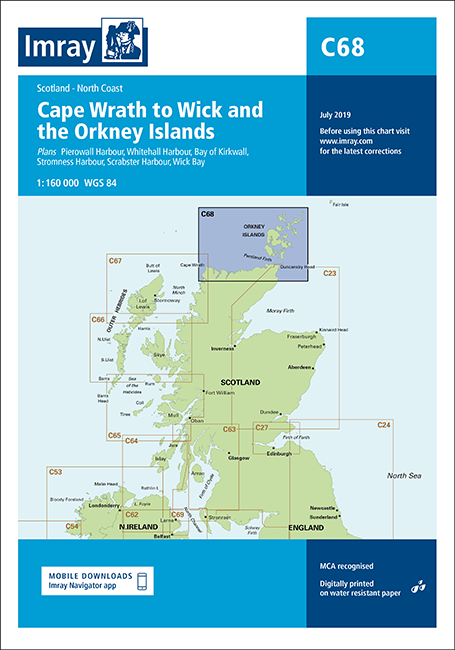 C68 Cape Wrath to Wick & the Orkney Islands (Imray Chart)