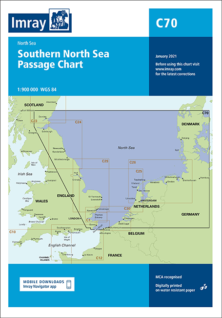 C70 Southern North Sea Passage Chart (Imray Chart)