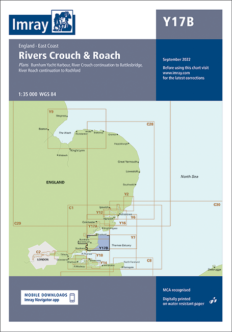 Y17B The Rivers Crouch and Roach (Imray Chart)
