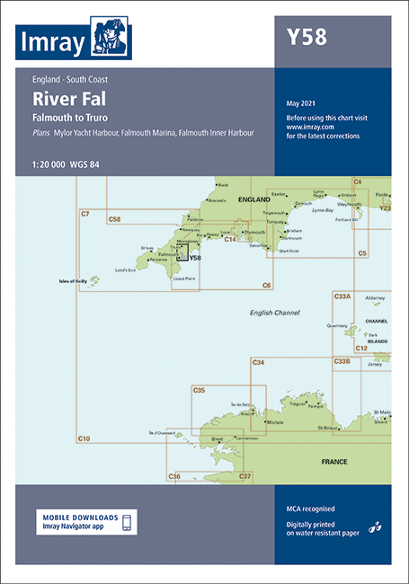 Y58 River Fal - Falmouth to Truro (Imray Chart)