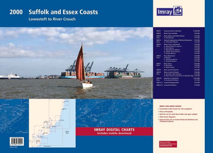 2000 Suffolk & Essex Coasts - Lowestoft to River Crouch (Imray Chart Folio)