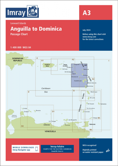 A3 Anguilla to Dominica (Imray Chart)