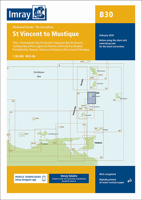 B30 St Vincent to Mustique (Imray Chart)