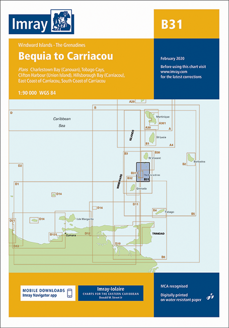 B31 Bequia to Carriacou (Imray Chart)