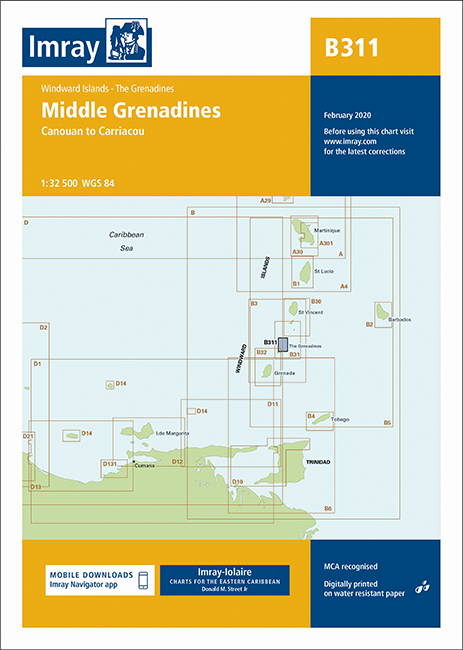B311 Middle Grenadines (Imray Chart)