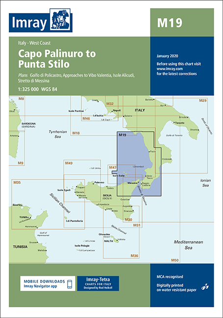 M19 Capo Palinuro to Punta Stilo (Imray Chart)