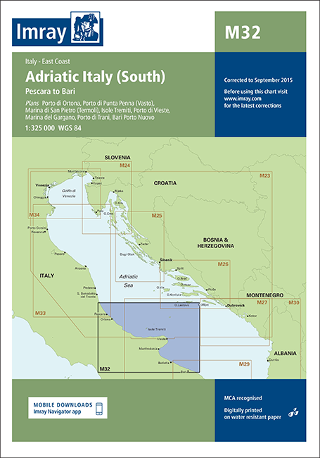 M32 Adriatic Italy - South (Imray Chart)