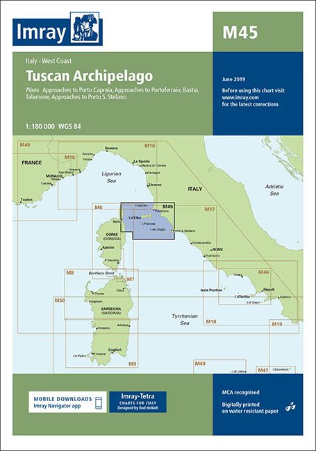 M45 Tuscan Archipelago (Imray Chart)