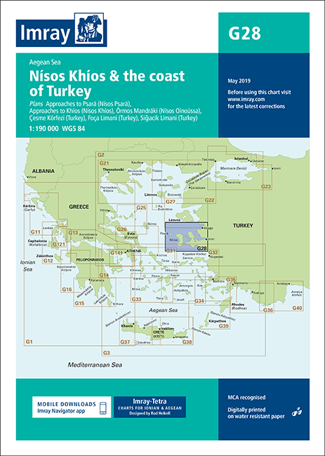 G28 Nísos Khíos & the Coast of Turkey (Imray Chart)
