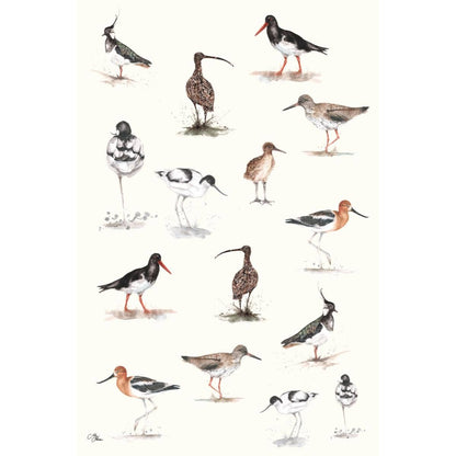 Meg Hawkins Waders Tea Towel