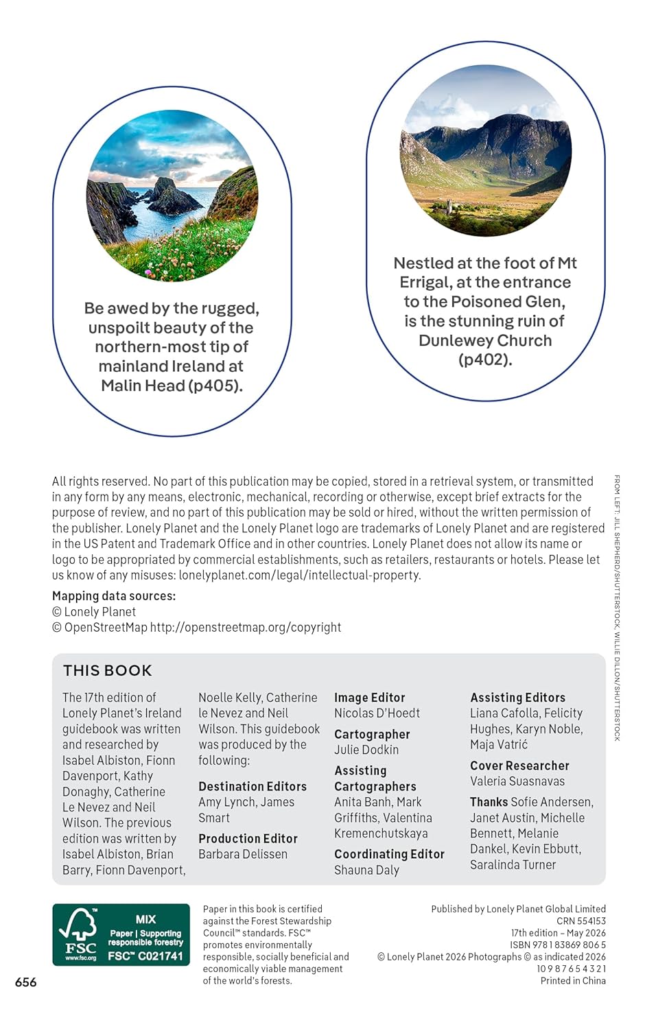 Lonely Planet Ireland, 17th edition 2026