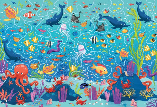 Usborne Book and Jigsaw - Under the Sea Maze