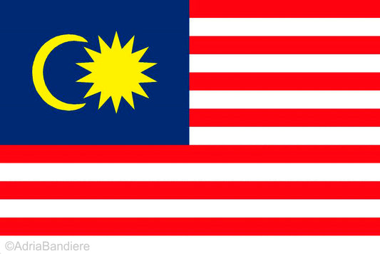 Malaysia 12 x 9 Courtesy Flag Polyester - Boat-Stuff