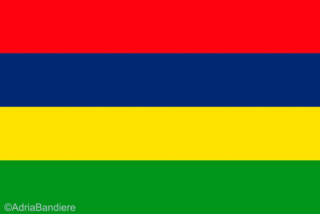Mauritius 12 x 9 Courtesy Flag Polyester - Boat-Stuff